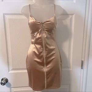 Haute Monde Champagne Bodycon Dress